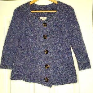 Loft jacket,Ex.Small,wool/acrylic/alpaca. Purple